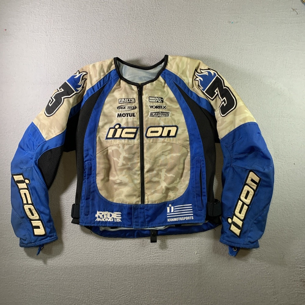 Icon RIDE UMONG US motorcycle jacket- Textile #3- Size Med